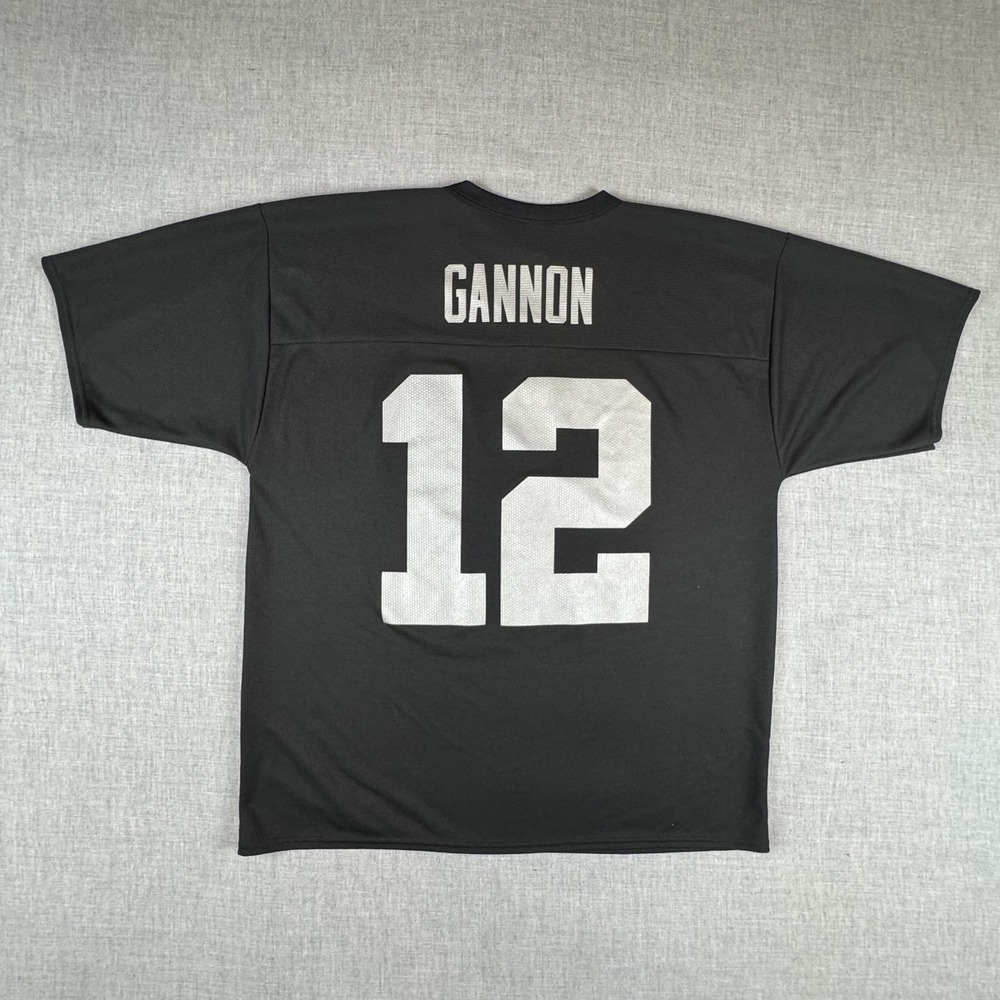 Oakland Raiders Jersey Mens Large Black NFL Football Rich Gannon Logo Athletic